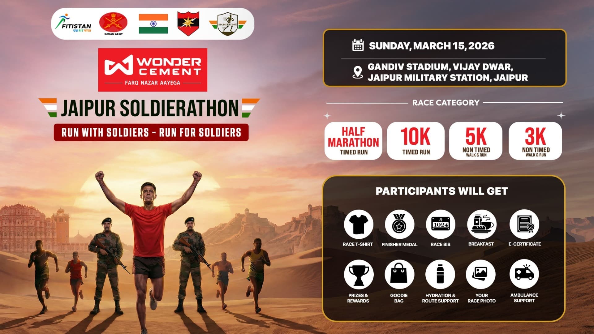 Wonder Cement Jaipur Soldierathon